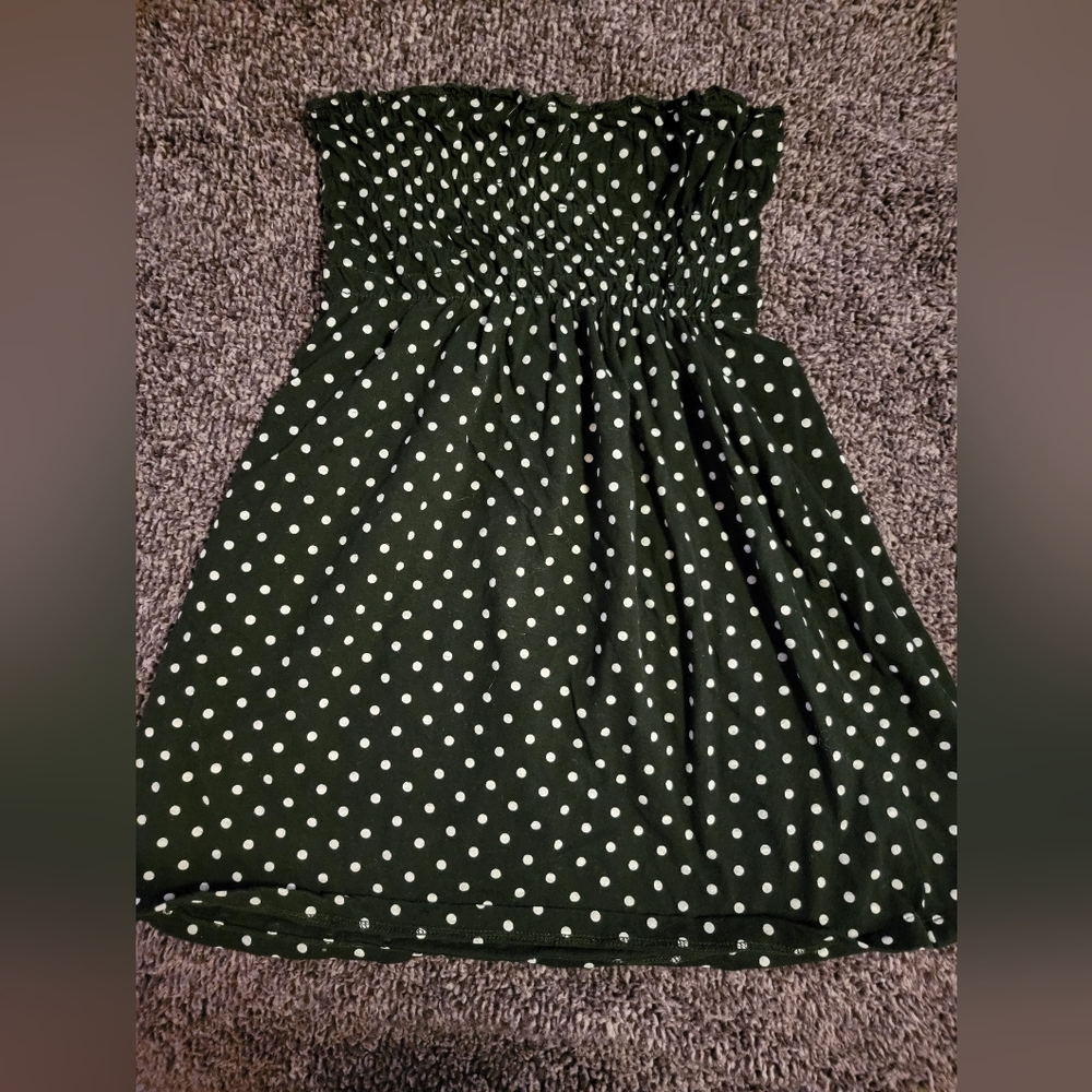 Polka dot tube top